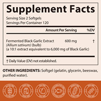 ArtoaLabs 240 gélules d'extrait d'ail noir, complément alimentaire, antioxydant, soutien de la santé immunitaire et digestive pour adultes