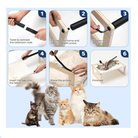 Fournisseur chinois de hamacs pour chats en bois écologiques, modernes et confortables, de forme rectangulaire