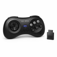 8BitDo M30 2.4G Wireless Controller Retro Gamepad untuk Sega Genesis Mega Drive dengan Turbo dan Receiver