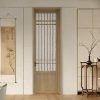 Porte complète en bois composite sans formaldéhyde, style chinois moderne, isolation acoustique, pour usage commercial