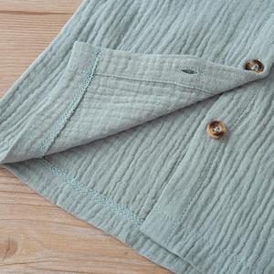 Vente en gros de nouveaux ensembles de vêtements pour filles, vêtements pour enfants, ensembles de 2 pièces, ensembles de chemises et de pantalons à carreaux de couleur unie - Product Image 6