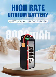 נטענת lipo סוללה 8000Mah 20c 25c 14.8v 3s 4s6s12s li-פולימר סוללה חבילה - Product Image 3