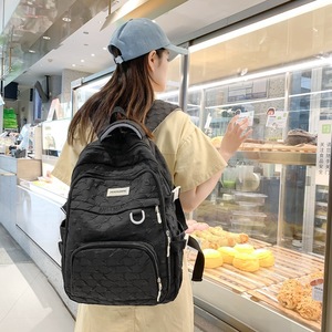 Shenghuaming Student <b>Backpack</b> 18 In <b>Large</b> Capacity Lightweight <b>School</b> Education Unisex Solid Color <b>Backpack</b> - Product Image 2