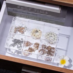 Hotsale fabbrica personalizzata con griglia e coperchio scatola di immagazzinaggio in acrilico per la fabbricazione di gioielli in acrilico porta trucco - Product Image 3