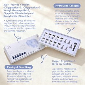 Fermente ghk-cu dondurularak kurutulmuş toz tamir sıkılaştırıcı <span class=keywords><strong>Anti</strong></span> <span class=keywords><strong>Aging</strong></span> kırışıklık kaldırma kollajen NAD bakır peptid liyofilize toz - Product Image 5
