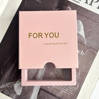 Boîte d'emballage en papier tiroir personnalisée pour bijoux et bagues, avec logo de luxe estampé à chaud, vente en gros