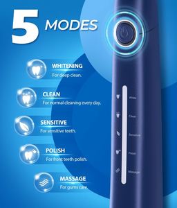 Brosse à dents électrique étanche de qualité supérieure pour un nettoyage en profondeur, personnalisable, nouvelle, fabriquée en Chine, avec poils en nylon moyens, idéale pour les voyages et l'usage domestique, parfaite comme cadeau. - Product Image 4