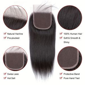 13x4 13x6 4x4 HD Transparent Lace Frontal Closure Kinky Straight Cuticle Aligned Virgin Remy Human Hair 120% - Product Image 3