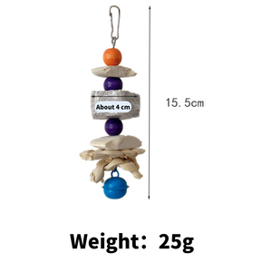 Pulido <span class=keywords><strong>de</strong></span> pico <span class=keywords><strong>de</strong></span> loro, piedra <span class=keywords><strong>de</strong></span> calcio, juguetes para masticar pájaros grandes, rocas volcánicas duraderas con campanas - Product Image 6