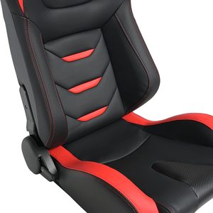 Sièges de course automobile réglables en cuir de haute qualité JIABEIR 1054B rouge, simulateur de conduite - Product Image 6