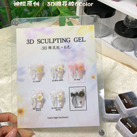 ZRKGEL Échantillon Gratuit Gel UV LED 3D Sculptant Sans Chaleur Sans TPO pour Ongles, Gel Constructeur Professionnel pour Salons de Manucure et Créations d'Art Ongulaire