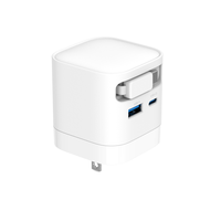 Nouveau chargeur rapide GaN PD 65W 2026 avec prise US portable et câble de 1,5 m pour ordinateur portable et téléphone