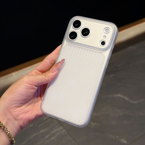 Suitable for iPhone 17/16 case 15 Pro corrugated pattern soft case for iPhone 14 high-transparency quick-change big <b>window</b> - Product Image 3