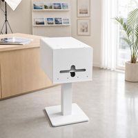 Support d'imprimante en métal blanc sur pied compatible avec les imprimantes HiTi 525 et Citizen CY-02 RX1