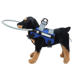 Arnés de anillo anticolisión para perros pequeños, anillo guía protector para perros ciegos, remache sólido, material de poliéster duradero, cierre de botón - Product Image 1