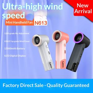 พัดลมมือถือขนาดกะทัดรัด ชาร์จได้ ปรับความเร็วได้ 5 ระดับ พกพาสะดวก ลมแรง พัดลมขนาดเล็กความเร็วสูงพิเศษ ไม่มีระบบควบคุม เหมาะสำหรับการปีนเขา - Product Image 3