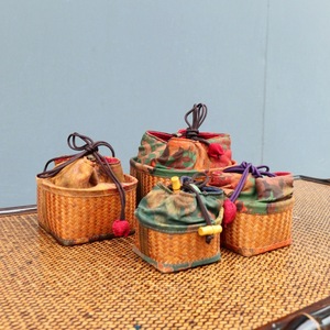 <b>Bamboo</b> Woven Storage Bag Rectangle 12x12 10x10 8x8 For Kitchen Neatening - Product Image 1