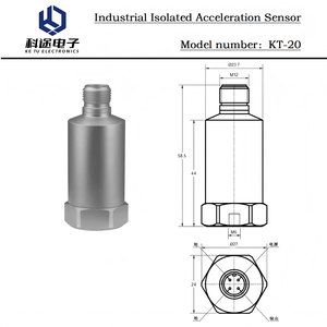 Trasduttore con sensore accelerometro piezoelettrico isolato industriale trasduttore per la misurazione degli urti di vibrazione in ambiente EMI - Product Image 2