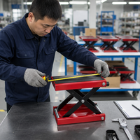 Plateforme élévatrice universelle pour moto, support élévateur à ciseaux portable 680 kg pour l'entretien des motos, outil d'atelier