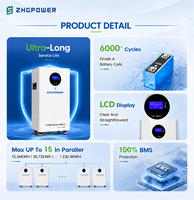 Batería LiFePO4 Móvil de 48V 300Ah 280Ah 314Ah 15kWh 16kWh con Ruedas, 6000 Ciclos, BMS Inteligente, Almacenamiento de Energía Solar para Casa o Villa