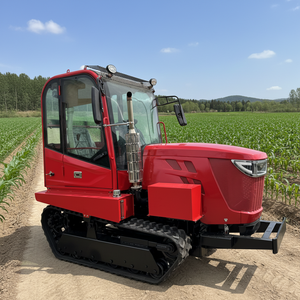 Tracteur chenillé polyvalent 70 CV pour l'irrigation et la sécheresse, avec boîte de vitesses et moteur, cabine basse, direction flexible pour les rangs de fruitiers - Product Image 1