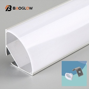 Oferta Especial Personalizada 45 °   Perfil de Aluminio en V para Esquinas, Perfil LED para Techo y Pared, Luz LED de Esquina con Haz Oblicuo - Product Image 3