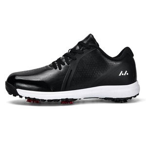 Chaussures de golf homme hiver-été, semelle extérieure en caoutchouc, imperméables, cuir véritable, doublure en mesh, semelle à crampons - Product Image 6