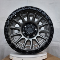 Llanta Negra de 20 Pulgadas, 8J de Ancho, 20x8J |   Negro Mate para Llanta Todoterreno Wide Stance 4x4