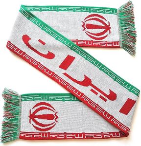 وشاح كرة قدم إيراني محبوك 2026، وشاح يورو سكارف لكرة القدم الإيرانية، وشاح كرة قدم مطبوع بتصميم محبوك - Product Image 2