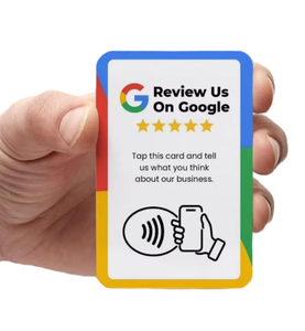 Support <span class=keywords><strong>de</strong></span> <span class=keywords><strong>carte</strong></span> RFID NFC Google Review - Acrylique étanche 13,56 MHz Appuyez pour noter pour les restaurants - Product Image 2
