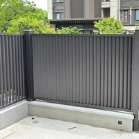 Valla de Privacidad de Aleación de Aluminio con Rejillas Horizontales/Verticales, Color Personalizado, Resistente al Óxido, Ecológica, Resistente al Agua, Modelado 3D