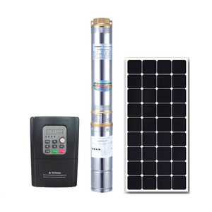 Pompe à eau immergée solaire hybride AC/DC Kepeida 4 pouces 3 CV avec panneau solaire – Kit complet - Product Image 1
