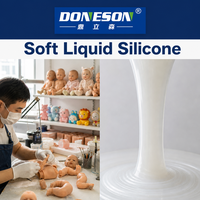 Caoutchouc de silicone liquide ultra-doux à faible dureté pour la fabrication de jouets pour adultes et de pièces corporelles humaines, ressemblant à la peau, sans fuites d'huile, haute élasticité