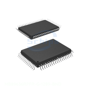 ชิ้นส่วนอิเล็กทรอนิกส์ 64 BQFP MB89636RPFR-G-1289-BND แบบฝังตัว ของแท้ - Product Image 1