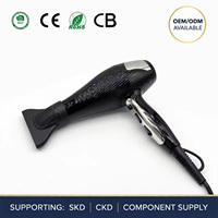 Fournisseur de services OEM ODM professionnel, sèche-cheveux de salon à moteur DC 3200W avec prise EU, le plus puissant, avec buse concentrateur ionique
