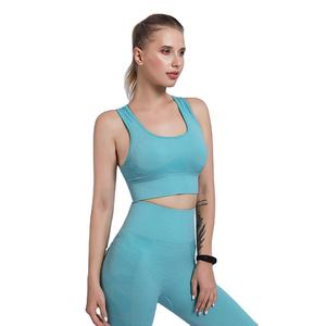 OEM Pantalons et leggings de sport pour femmes, taille haute, 2 pièces, sans coutures, pour le yoga et le sport, pour le fitness, les vêtements d'entraînement - Product Image 3