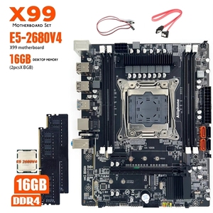 ชุดคิทเมนบอร์ด X99 ชิปเซ็ต H81/B85 รองรับ LGA2011-3 หน่วยความจำ DDR4 สี่แชนแนล 128GB เมนบอร์ดเดสก์ท็อปสำหรับเล่นเกมที่บ้าน X99 M - Product Image 2