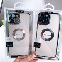 Étui de téléphone à chargement sans fil électro-plaqué pour iPhone, étui de téléphone portable magnétique en TPU pour iPhone 16 15 14 13 12 11 Pro Max