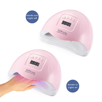 Lampe à ongles UV LED professionnelle 120W SUN X5 Plus - Séchoir à ongles haute puissance pour vernis gel - Capteur intelligent, affichage numérique, salon