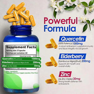 ODM OEM High Quality Quercetin Capsules Dietary <b>Supplement</b> for Boost Energy Levels and Supprot Overall Healthy - Product Image 2