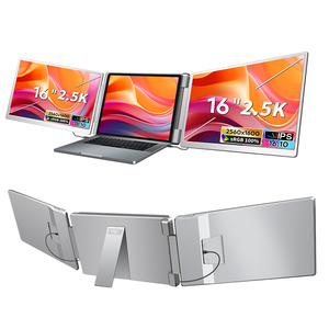 Monitor Portátil Triple de 16 Pulgadas y 2560P con Pantalla IPS, Extensor de Pantalla para Laptop, para Negocios, Juegos, Oficina, Programación, USB C - Product Image 1