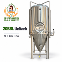 Cuve de Fermentation Conique en Acier Inoxydable 25HL 2500L pour Bière Artisanale – Fermenteur FV pour Ligne de Production de Bière