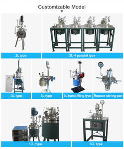 Reactor de autoclave de alta presión Recipiente de presión Tanque de reacción de laboratorio eficiente Polimerización de emulsión Acero inoxidable 10Mpa - Product Image 6