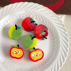 Dessin animé légumes fruits acétate pince à cheveux pour femmes acétate pomme citron kiwi aubergine poivre cheveux accessoires - Product Image 3