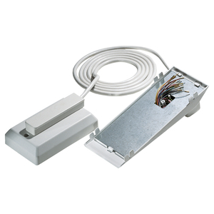 Base da tavolo bianca per citofoni, lunghezza 26,7 cm, con vano per cablaggio e cavo incluso - Product Image 1