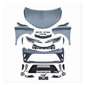 Kit de carrocería de coche de buena calidad para <span class=keywords><strong>Toyota</strong></span> <span class=keywords><strong>Sienna</strong></span> 2011-2020 actualizado <span class=keywords><strong>2021</strong></span> viejo a nuevo parachoques delantero trasero parrilla capó faro - Product Image 1