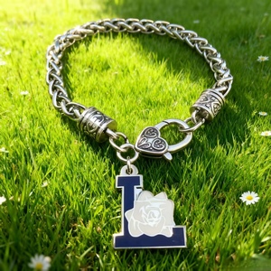 Unterstützung Custom Design Zeta Brustkrebs Awareness Lift Mitglied Hummer Black Lives Matter White <span class=keywords><strong>Shield</strong></span> Royal Since Bracelet - Product Image 4