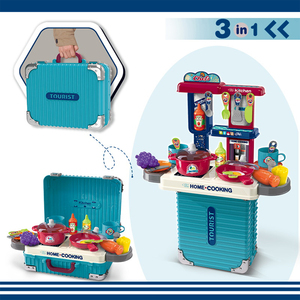 Ensemble de cuisine en plastique ABS pour enfants d'âge préscolaire, jeu d'imitation, unisexe, avec valise portable - Product Image 4