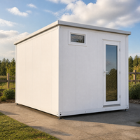Module de salle de bain mobile préfabriqué avec porte vitrée pour bloc sanitaire