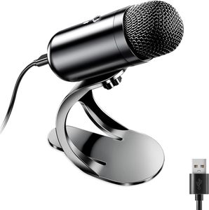 Micrófono de Condensador USB <span class=keywords><strong>Mini</strong></span> para Computadora, Soporte Ajustable, Micrófono para PC, Streaming, Podcasting, Grabación Vocal, Micrófono de <span class=keywords><strong>Estudio</strong></span> de Escritorio - Product Image 1